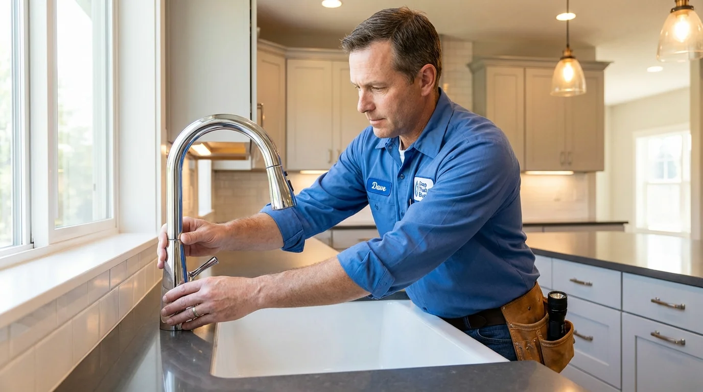 Kitchen faucet installation by Johns Plumbing LLC in Phoenix